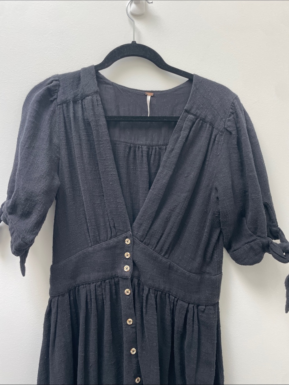 Free People Love of My Life Midi Dress Black Size Medium - Picture 4 of 8